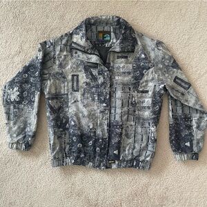VTG Forrester’s GORE-TEX Jacket M USA Made Mossy Abstract Print Gorpcore